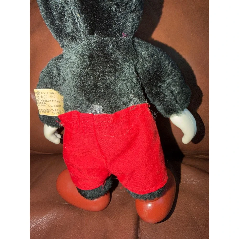 Vintage Mickey Mouse Applause Plush Plastic Face Hands Shoes 1980s‎ Disney Toy